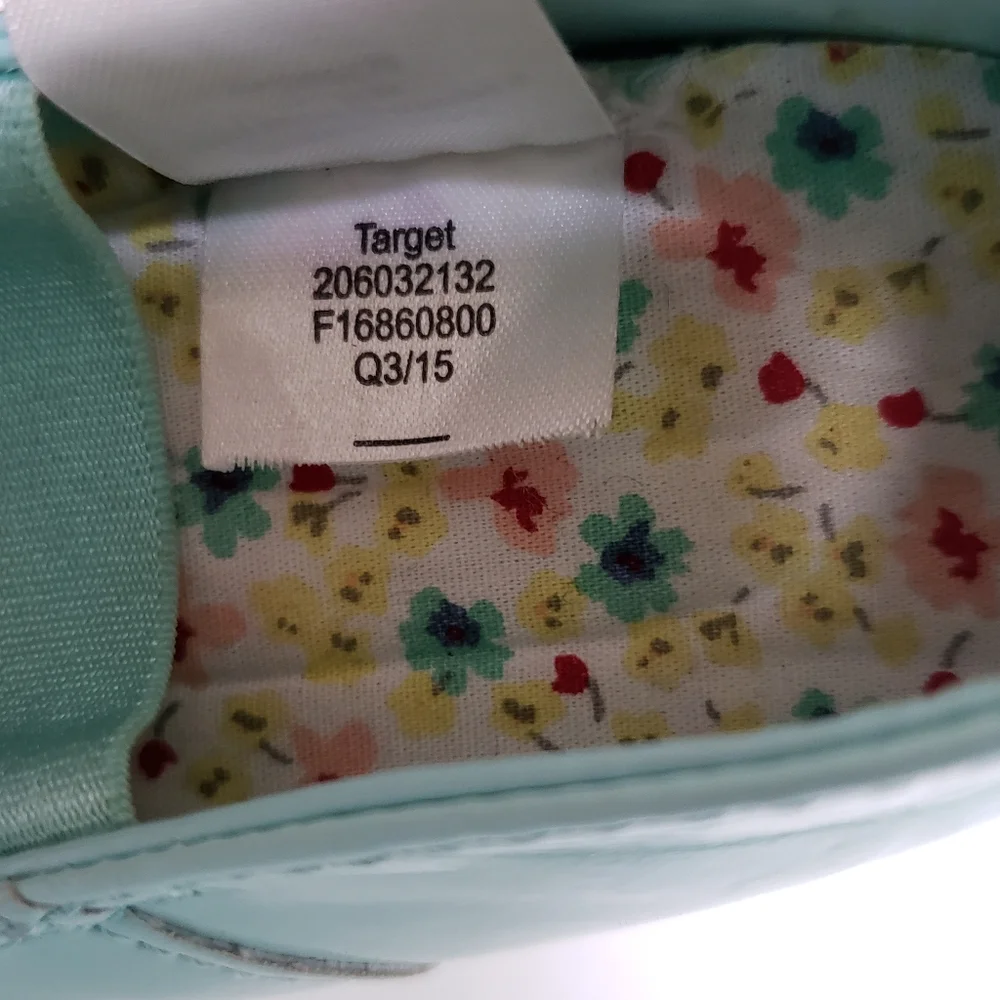 Light Blue Baby Target Slipper Shoes